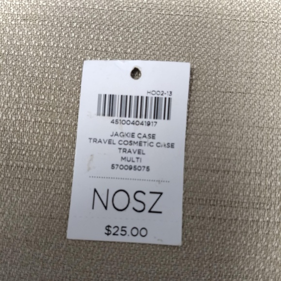 CHICO'S "JACKIE" CANVAS TRAVEL COSMETIC CASE - Picture 6 of 6